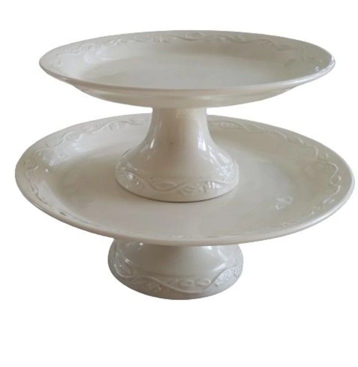 Pair of Vintage Italian Pedestal Cakestands