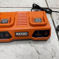 RIDGID — 18V Dual Port Simultaneous Charger