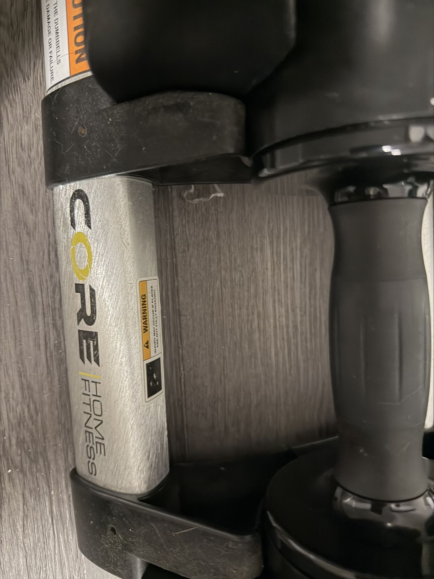 Core home fitness Adjustable Dumbells $200