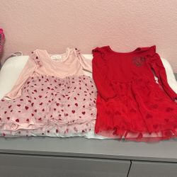 2t heart dresses