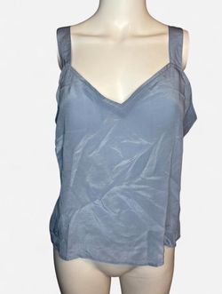 Vintage Tess Studio Blue Silk Top
