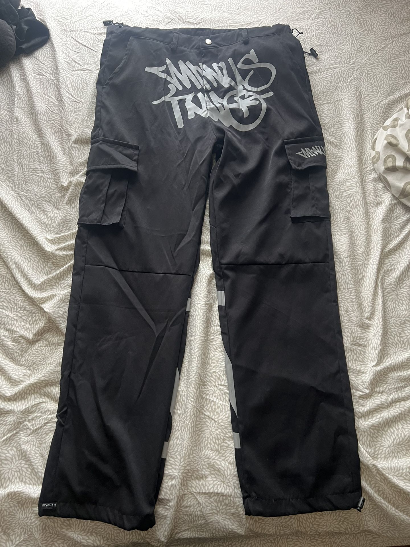 Minus Two black & grey cargo pants