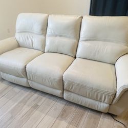 Reclining Italian Leather Couch