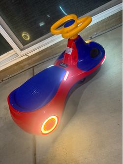 12V Electric Wiggle Car for Kids 2-in-1 Swing Car 360 Steering Pedal Ride