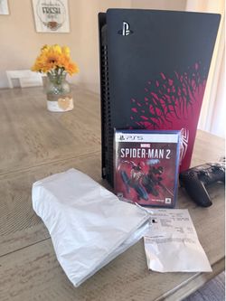 PlayStation 5 Limited Edition Marvel’s Spider-Man 2 Console Bundle.