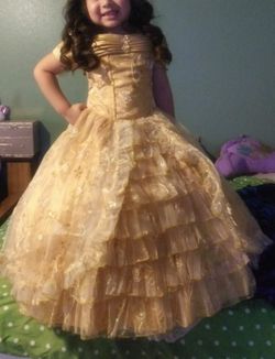 Gold dress