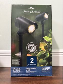 Tommy bahama LED solar spotlight (2 pack)