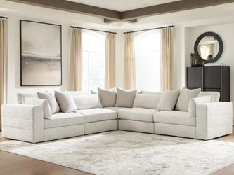 Ashbourne Estate Snowstone 5-Piece Sectional