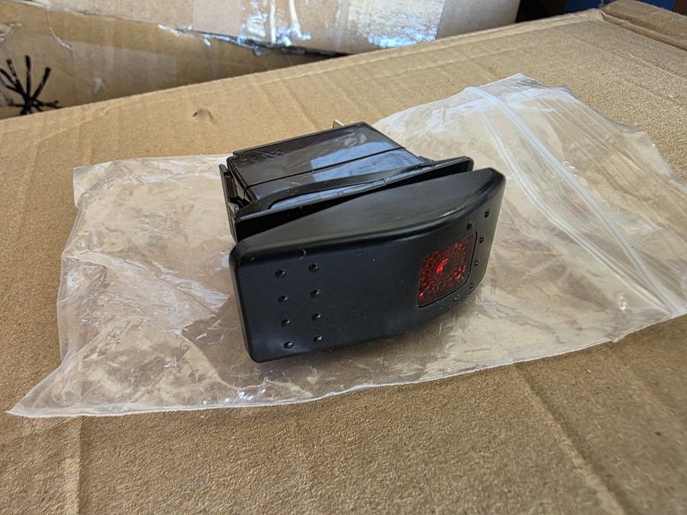 New Dual Toggle Switch Red Led