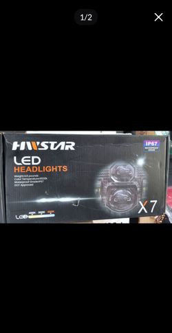 HWSTAR 7″ Round LED Headlights for Wrangler/Jeep/TJ
