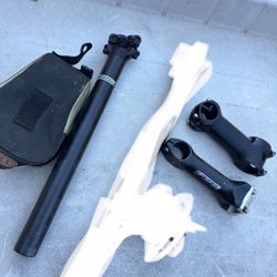 Road Bikes Bike Fixed Gear Fixies Stem Stems Seatpost Mtb Seat Post Parts 