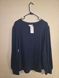 ON 34th Ribbed Long Sleeve Top – Women's 3X (New with Tags)