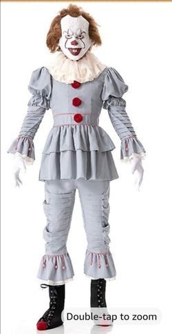 IT Movie: Pennywise Grand Heritage Costume for Adults, Costume shirt and pants set size large