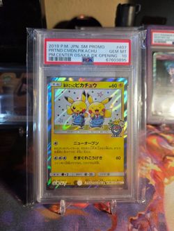 Pretend Comedian Pikachu Pokemon Center Osaka Opening Japanese PSA 10