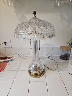Antique Waterford Berkshire Crystal Lamp