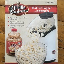 Brand New Orville Hot Air Popcorn Popper – $15 (Sealed)