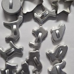Vintage Aluminum Cookie Cutters 