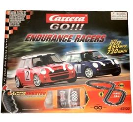 Carrera Go!!! Endurance Racers Slot Car Set featuring Mini-Coopers
