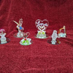 Cute glass figurines collection