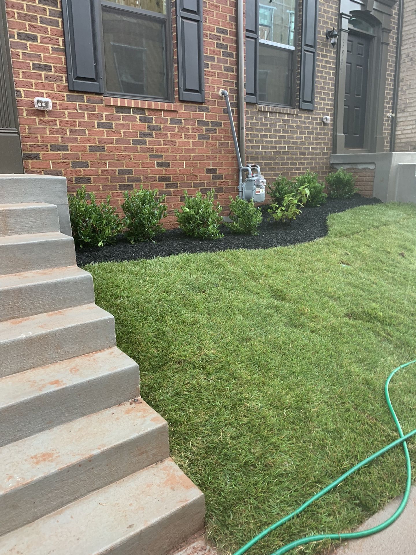 Landscaping ,fence ,mulch