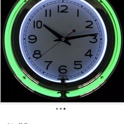 Neon Wall Clock 