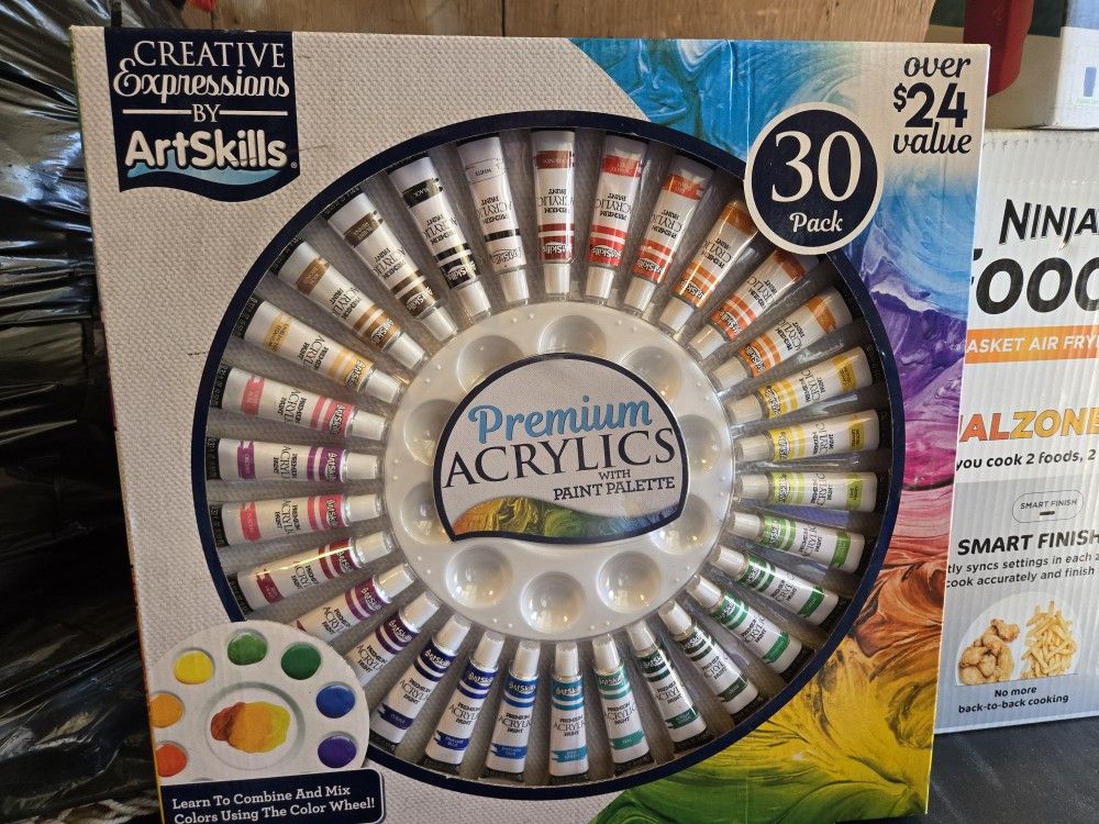 30 Ct Acrylic Paint Set 