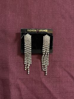 Vintage Art Deco Rhinestone Earrings 