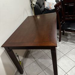 Wood Table + 3 Chairs 