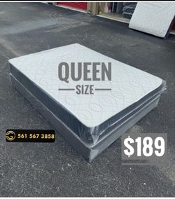 Queen Mattress Set – Medium – Brand New – Delivery Available 🚚