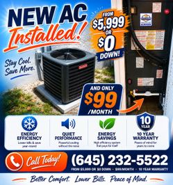 New air conditioning system, new AC, HVAC
