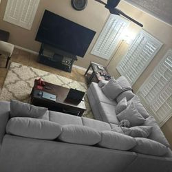 Grey Sectional Couch Sofa