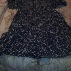 Size 12 Black With White Dots