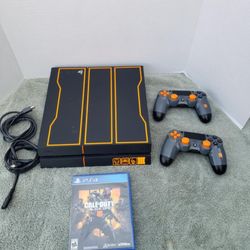 Call of duty Black Ops 4 Game with Call Of Duty Black Ops 3 Edition PS4 Playstation 4 PS 4 1,000GB, 2 Original Controllers $350! Or $400! Jailbreak 9.