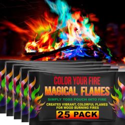 Magical Flames Fire Color Changing Packets 25 pack