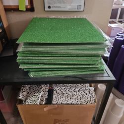 12 X 12 Vivid Green Glitter Cardstock, Brand New