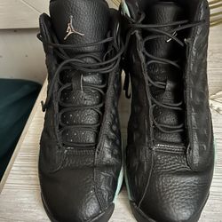 Air Jordan 13 Island Green  Kids Size 5y Or 7 Women 