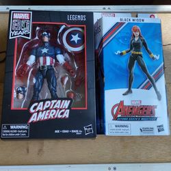 Marvel Legends Avengers MCU Captain America Black Widow Comics Lot