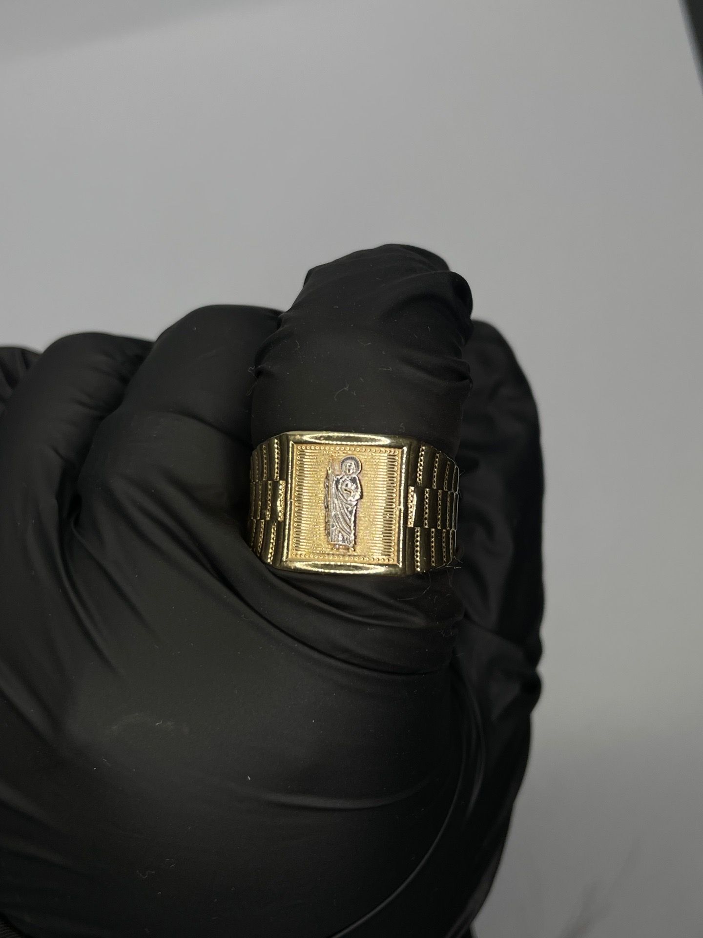 San Judas ring rolex style 14k