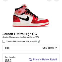 Jordan 1 Retro High OG Spider-Man 