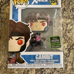 FUNKO POP! Marvel X-MEN GAMBIT #(contact info removed) ECCC Shared Exclusive Limited Edition
