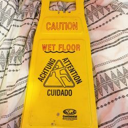 Caution wet floor sign (great condition!)