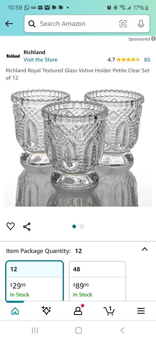 Candle Holders & Vases - Clear