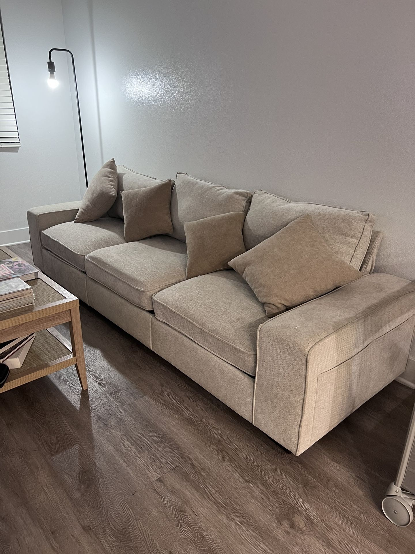 Beige 3 Seater Sofa
