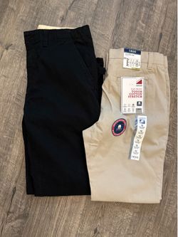 2 pairs boys uniform pants 14 Husky