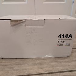 HP 414A toner cartridges with chips (4 pack)