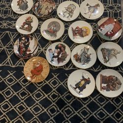 Norman Rockwell Christmas Plates 