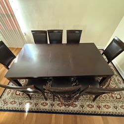 6-Piece Dining Table Set with flexible dual