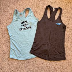 Women's Racerback Tank Tops M Multicolorrr Downers Grove South High School Tennis