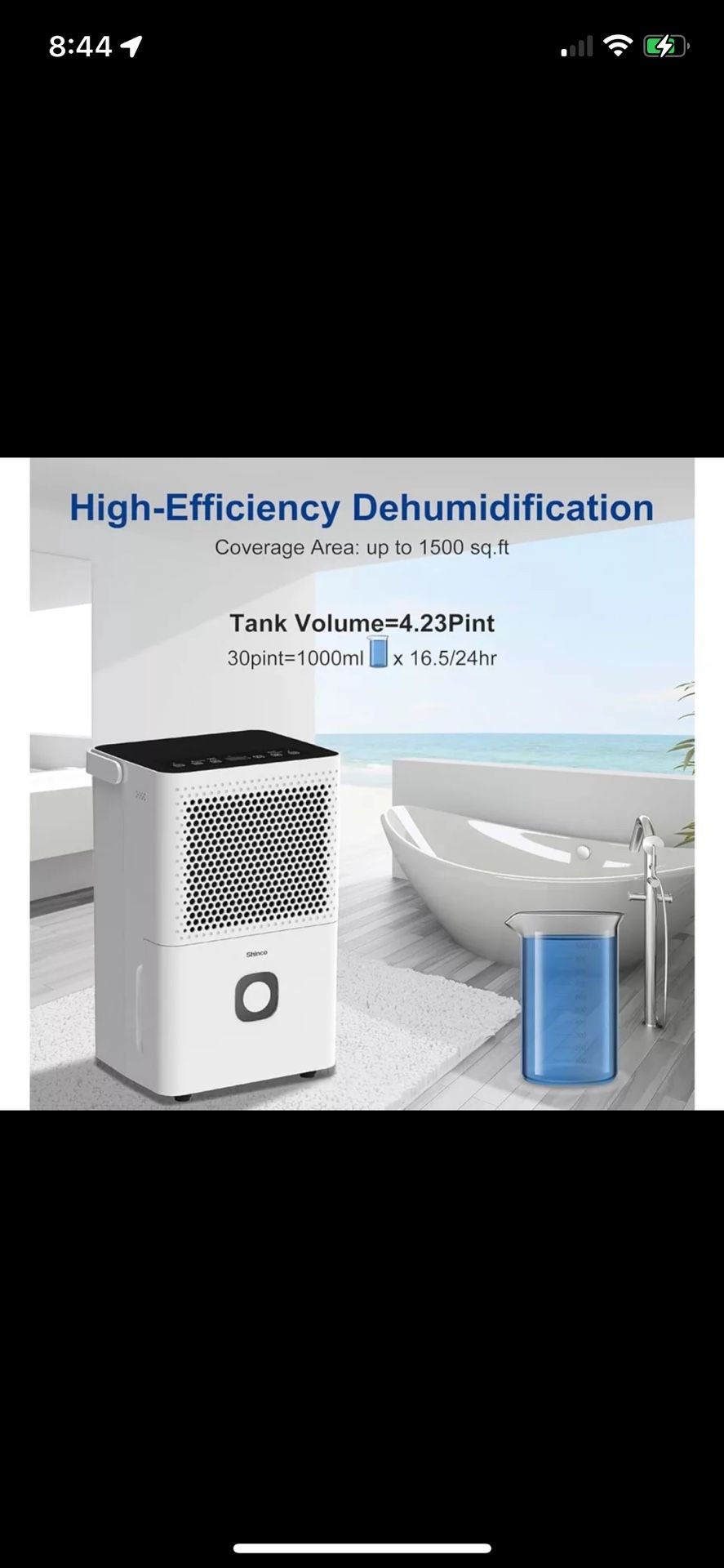 Shinco 50 Pints Dehumidifier For Home 