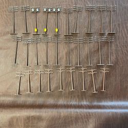 Lot Of Power Line Poles For Hobby Trains